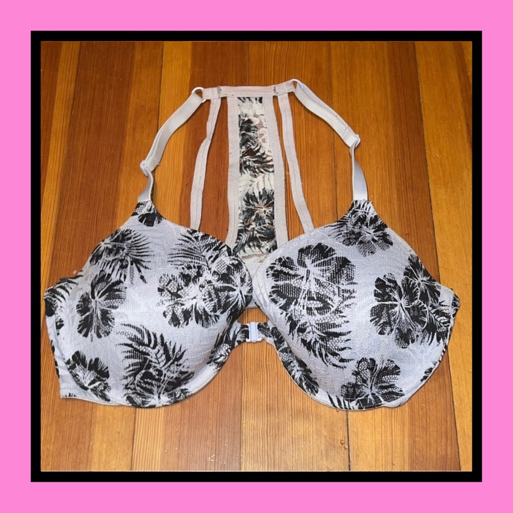 Lace Purple Patterned Victoria’s Secret Pink Bra